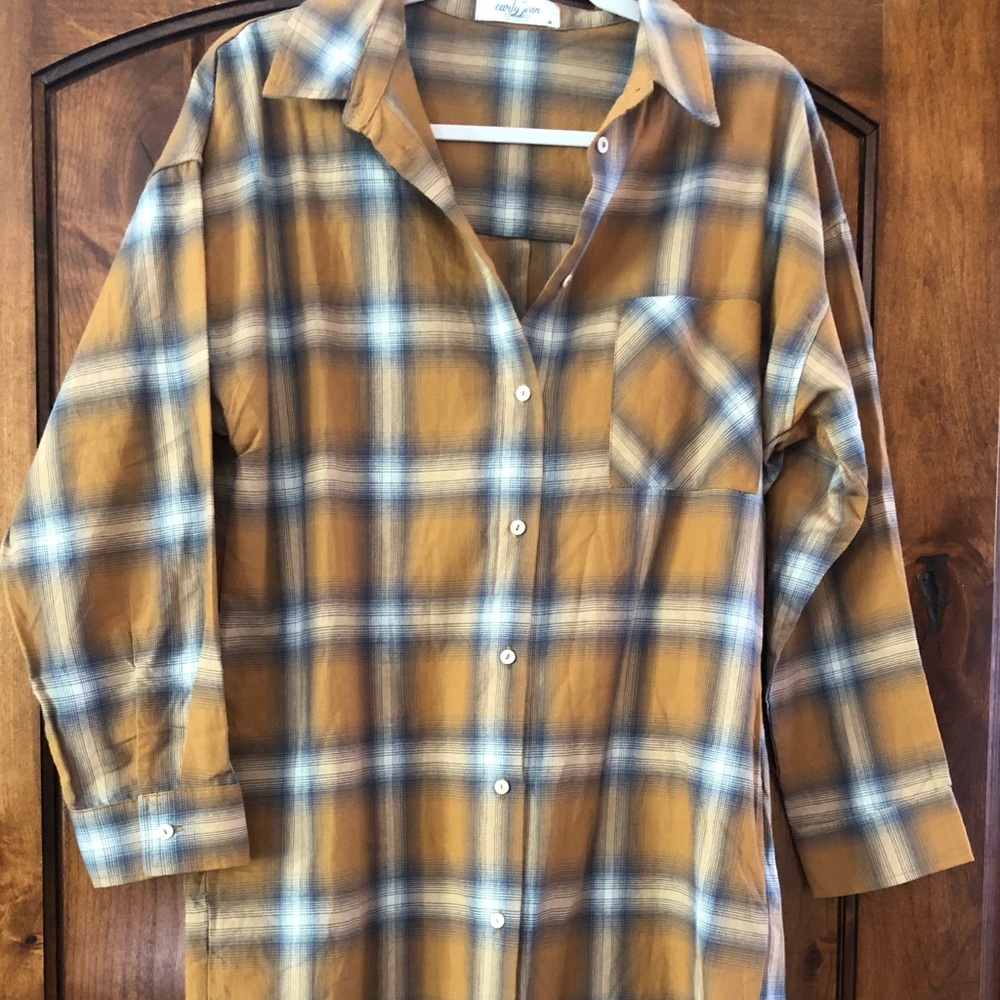 Carly Jean Plaid Shirt/Dress